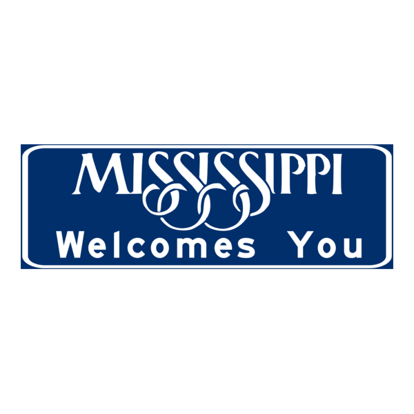 Mississippi Welcomes You Road Sign Logo PNG Vector