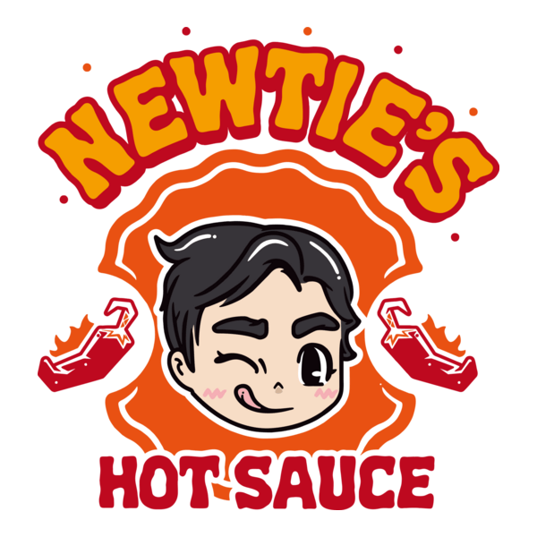 Newtie's Hot Sauce Logo PNG Vector