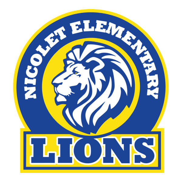 Nicolet Elementary Lions Logo PNG Vector