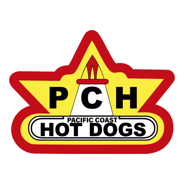 Pacific Coast Hot Dogs Logo PNG Vector