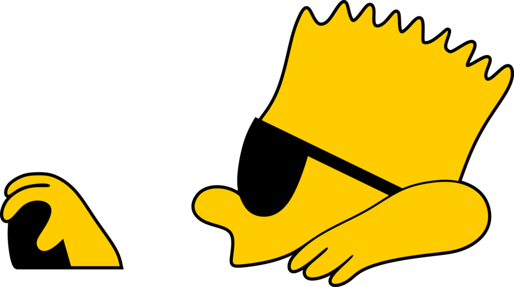 Simpsons Bart Logo PNG Vector