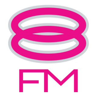 8FM radio station Logo PNG Vector