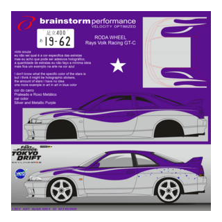 ARTE DECAL Nissan Skyline GTR R33 fast and furious Logo PNG Vector