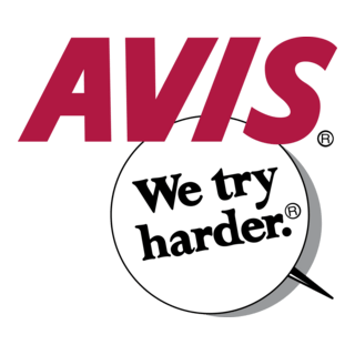 Avis We Try Harder Logo PNG Vector