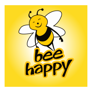 Bee Happy Logo PNG Vector