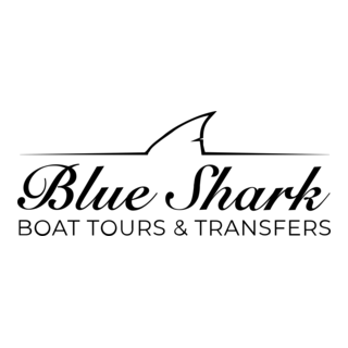 Blue Shark Boat Tours And Transfers Logo PNG Vector