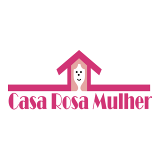 Casa Rosa Mulher Logo PNG Vector