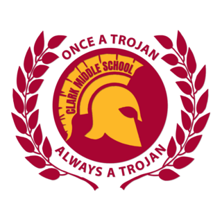 Clark Middle School Trojan Logo PNG Vector