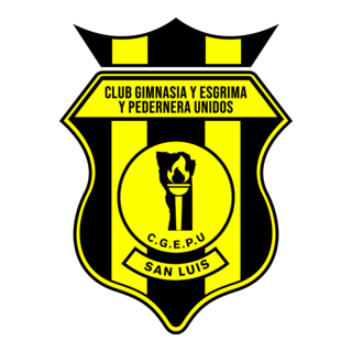 Club Gimnasia y Esgrima y Pedernera Unidos Logo PNG Vector