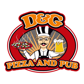 D&G Pizza and Pub Logo PNG Vector