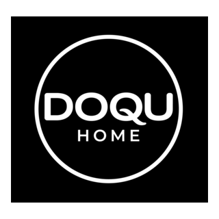 Doqu Home Siyah Beyaz Logo PNG Vector