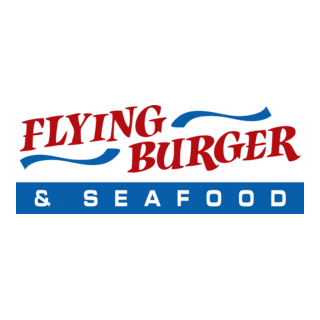 Flying Burger & Seafood Logo PNG Vector