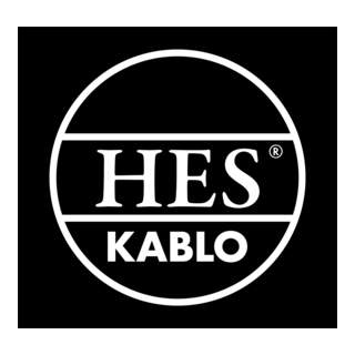 HES Kablo Siyah Beyaz Logo PNG Vector