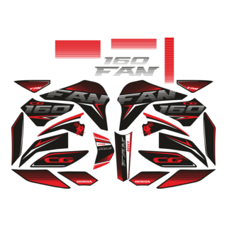 KIT ADESIVO CG FAN 160 PARA CARENAGEM ANO 16 A 21 Logo PNG Vector
