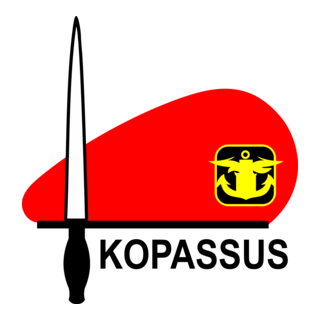 Kopassus Baret Merah Logo PNG Vector