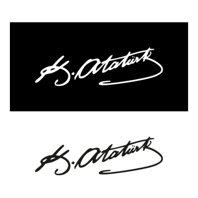 M Kemal Atatürk s Signature Logo PNG Vector