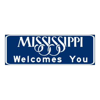 Mississippi Welcomes You Road Sign Logo PNG Vector