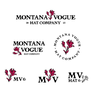 Montana Vogue Hat Company Logo PNG Vector
