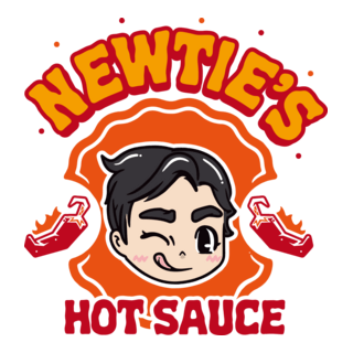 Newtie's Hot Sauce Logo PNG Vector