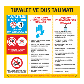 TUVALET VE DUŞ TALİMATLARI Logo PNG Vector