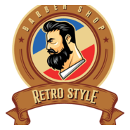 Barbar Shop RETRO STYLE Logo PNG Vector