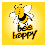 Bee Happy Logo PNG Vector