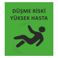 Düşme Riski Hasta Logo PNG Vector