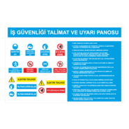 İŞ SAĞLIĞI TALİMAT VE UYARI PANOSU Logo PNG Vector