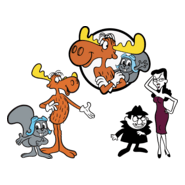 Rocky & Bullwinkle Show Logo PNG Vector