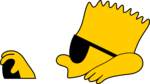 Simpsons Bart Logo PNG Vector