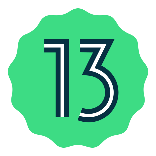 Android 13 Logo PNG Vector