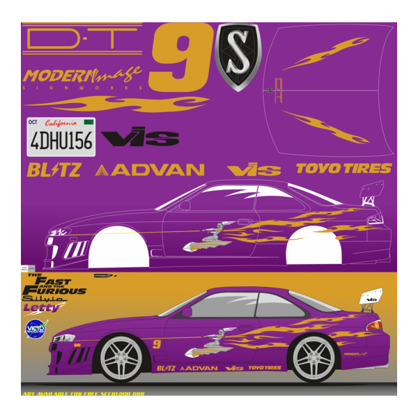 arte decal fast and furious letty s14 Logo PNG Vector