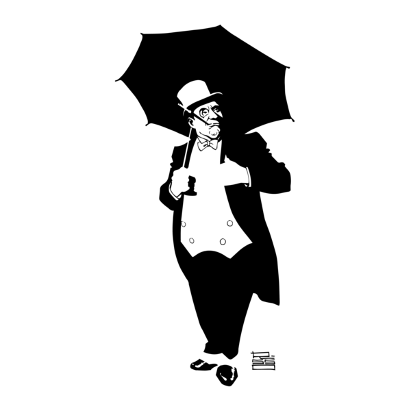 Batman - The Penguin Risso Logo PNG Vector