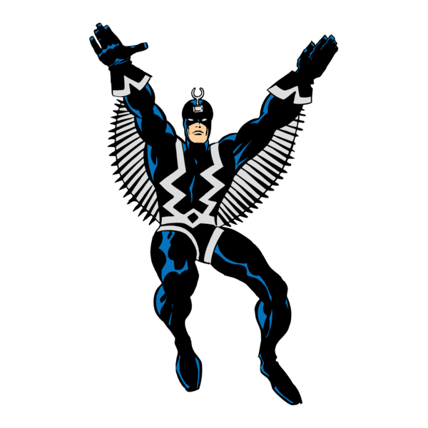 Black Bolt Inhumans Jack Kirby Logo PNG Vector