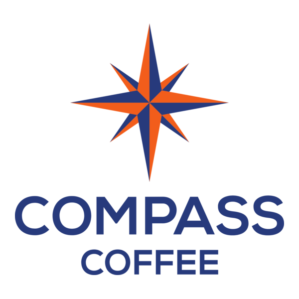 Compass Coffee Logo PNG Vector