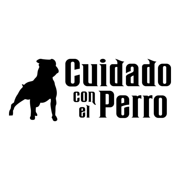 cuidado con el perro Logo PNG Vector