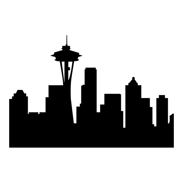 Frasier - Seattle Silhouette Logo PNG Vector