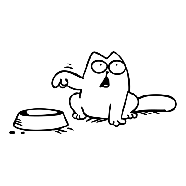 hungry cat Logo PNG Vector