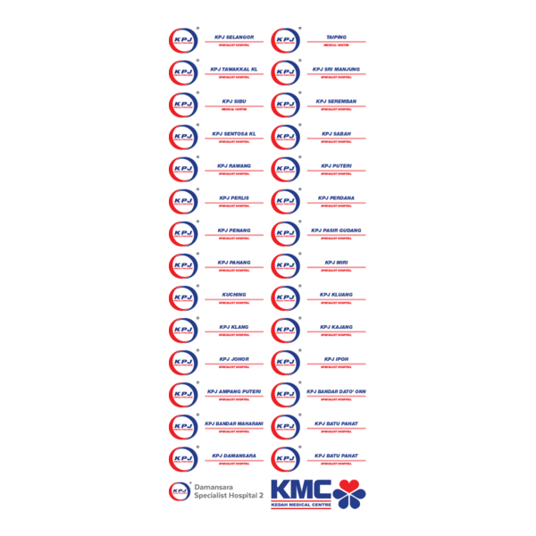 KPJ Healthcare Malaysia Branches Logo PNG Vector