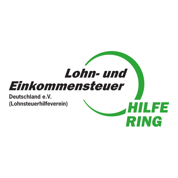 Lohn- und Einkommensteuer Hilfe-Ring Logo PNG Vector
