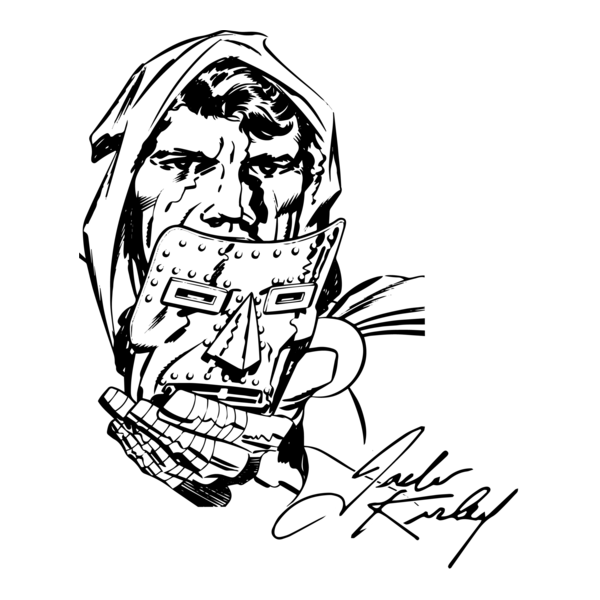 Marvel Jack Kirby Victor Von Doom Logo PNG Vector