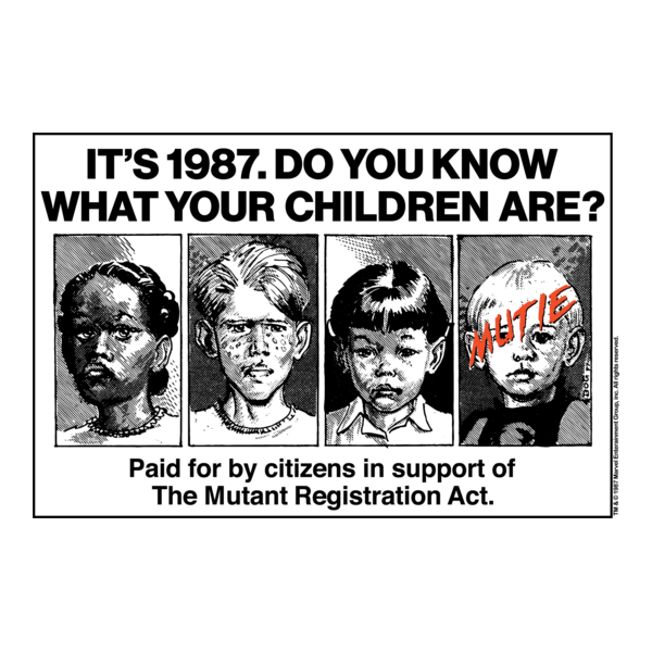 Marvel X-Men : Mutant Registration Act Logo PNG Vector