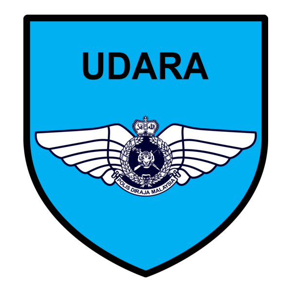 Pasukan Gerakan Udara (PGU) PDRM Malaysia Logo PNG Vector