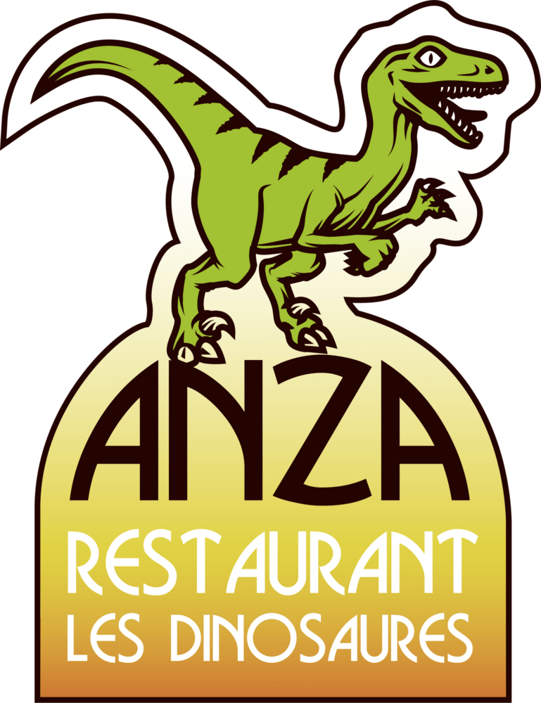 Restaurant les dinosaures Logo PNG Vector