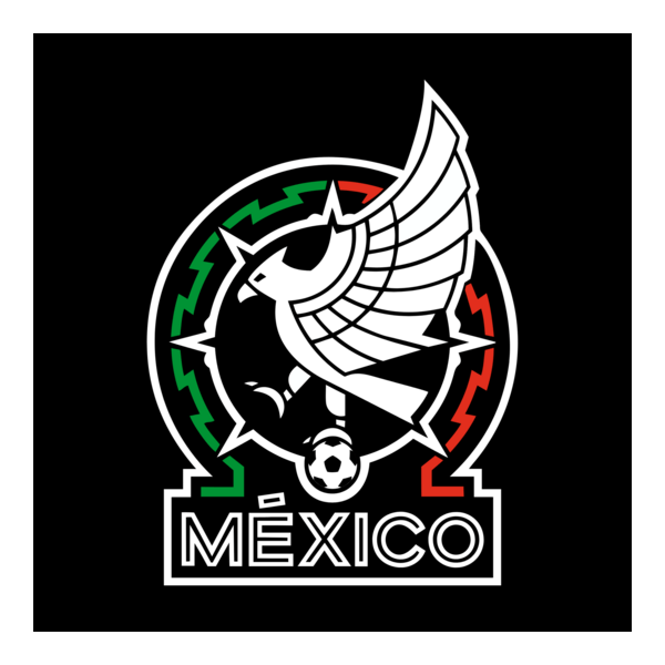 Shield of the Mexican Soccer Team Negative version Logo PNG Vector