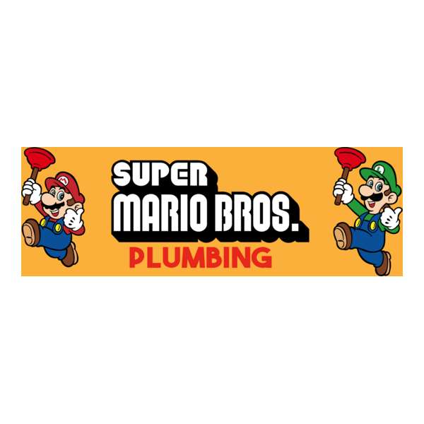 super mario bros plumbing Logo PNG Vector