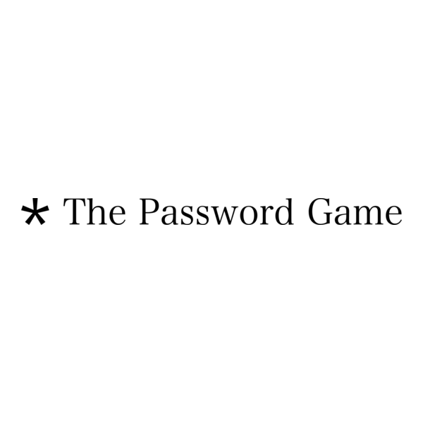 The Password Game Logo PNG Vector