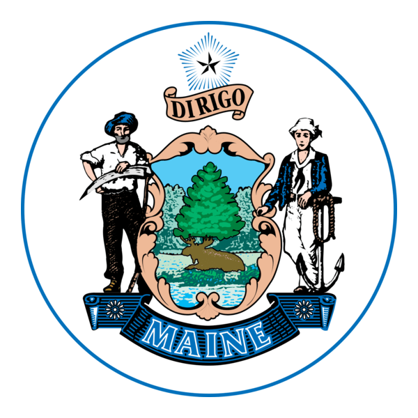The State Seal of Maine Logo PNG Vector