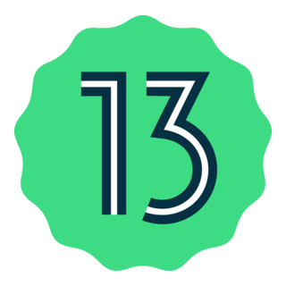 Android 13 Logo PNG Vector