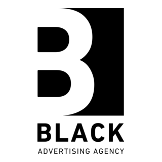 Black Advertising Agency Logo PNG Vector